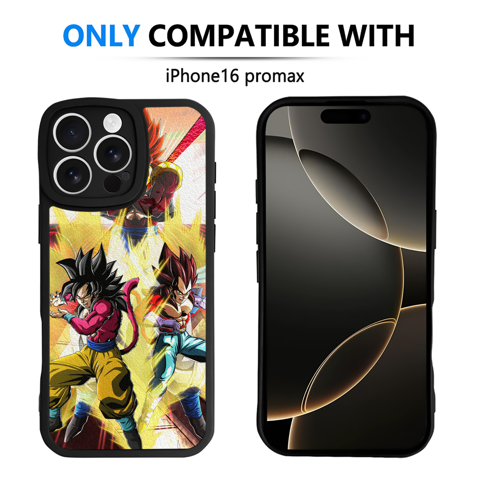 （画像用） ドラゴンボール DRAGON BALL 【iPhone 16シリーズ対応】シリコンスマホケース（レザー調） 材質：シリコン